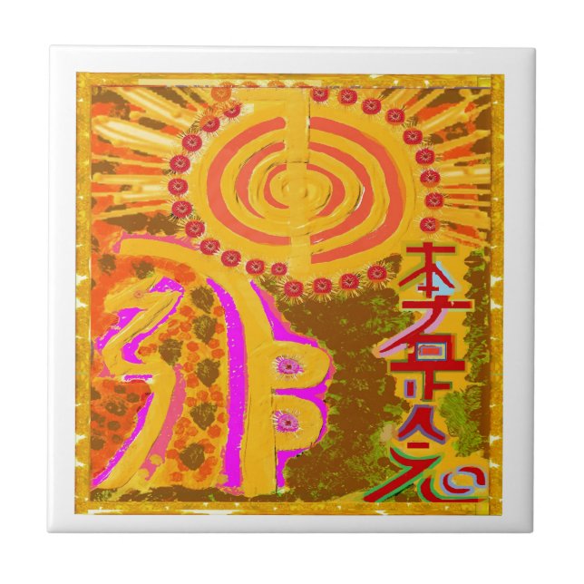 2013 ver. REIKI Healing Symbols Tile (Front)