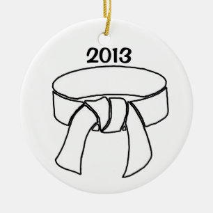 2013 White Belt Ornament