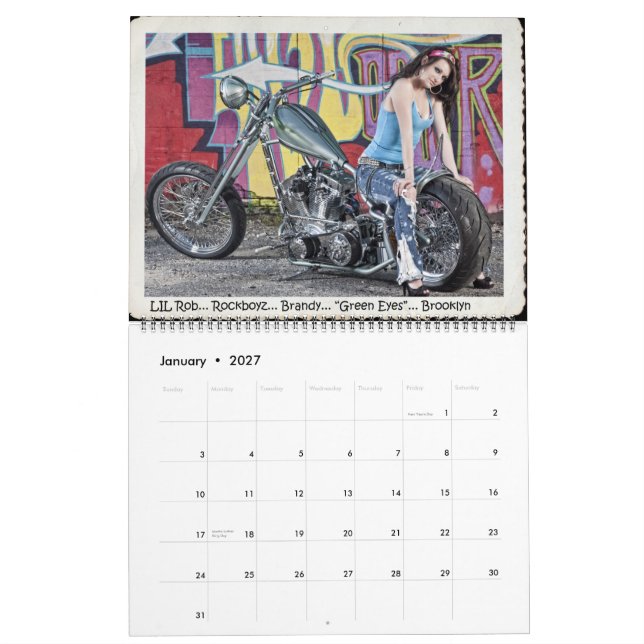 2013 XTREME OUT-TAKES CALENDAR! CALENDAR (Jan 2027)