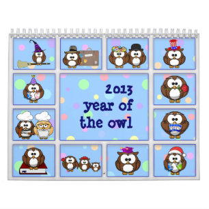 2013 year of the owl calendar