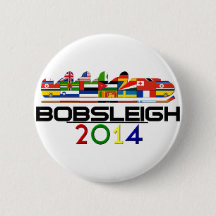 2014: Bobsleigh 6 Cm Round Badge