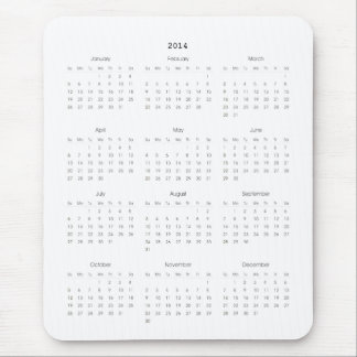 2014 Calendar Gifts Mouse Mat