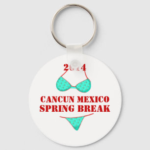 2014 Cancun Mexico Spring Break Souvenir Keychain