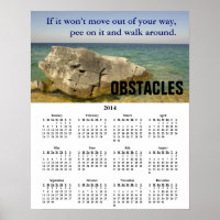 2014 Demotivational Calendar Obstacles