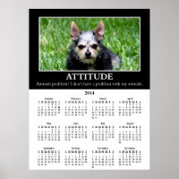 2014 Demotivational Wall Calendar: Bad Attitude