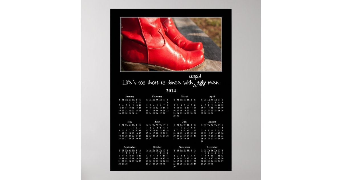 2014 Demotivational Wall Calendar Man Problems Poster Zazzle