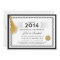 2014 Diploma Graduation Invite with Gold Tassel