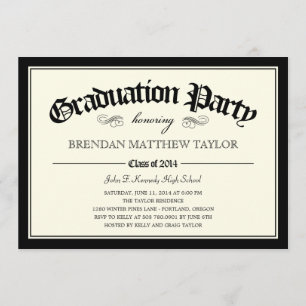 2014 Diploma Graduation Party Invitation