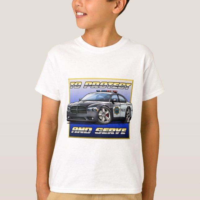 2014 Dodge Charger Police Car 1 T-Shirt (Front)