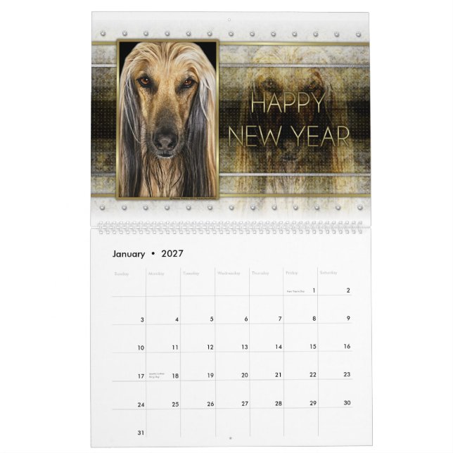 2014 Dogs Through the Holidays Calendar (Jan 2027)