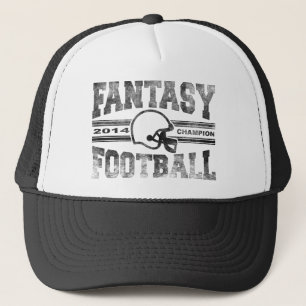 2014 Fantasy Football Champion Helmet Champ Washed Trucker Hat