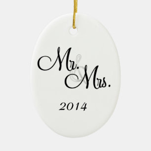 2014 First Christmas Ornament Mr & Mrs.