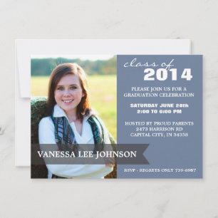2014 Graduation Party - Sassy Classy Banner Invitation