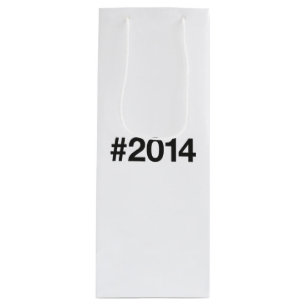 2014 Hashtag 11 Birthday Anniversary Wine Gift Bag