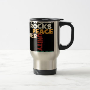 2014 Love Rocks Peace Art Print Travel Mug
