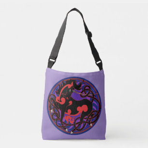 2014 Mink Totes: Unicorn CrossBody - Red/Black Bag