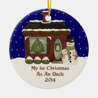 2014 My 1st Christmas As A Uncle Ceramic Tree Decoration