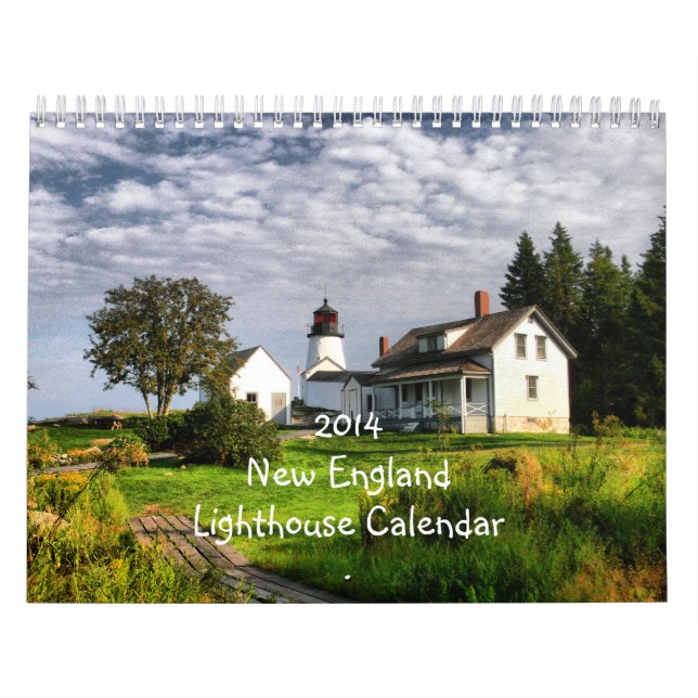 2014 New England Lighthouse Calendar (Cover)