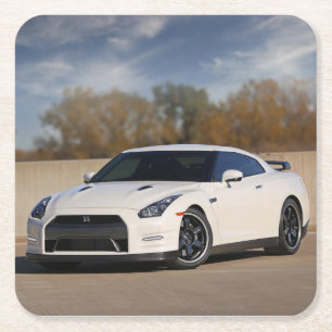 2014 Nissan GT-R Square Paper Coaster