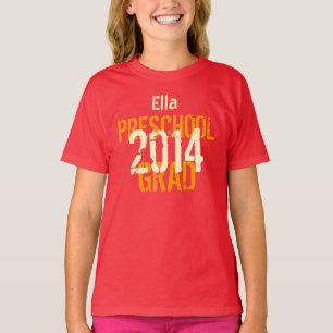 2014 or Any Year Preschool New Grad Custom Name v5 T-Shirt