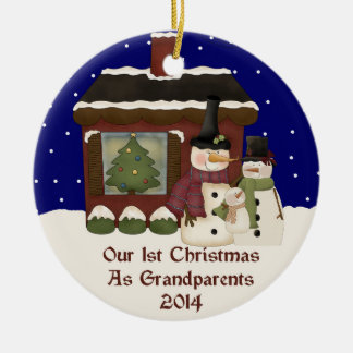 2014 Our 1st Christmas As Grandparents Ceramic Tree Decoration