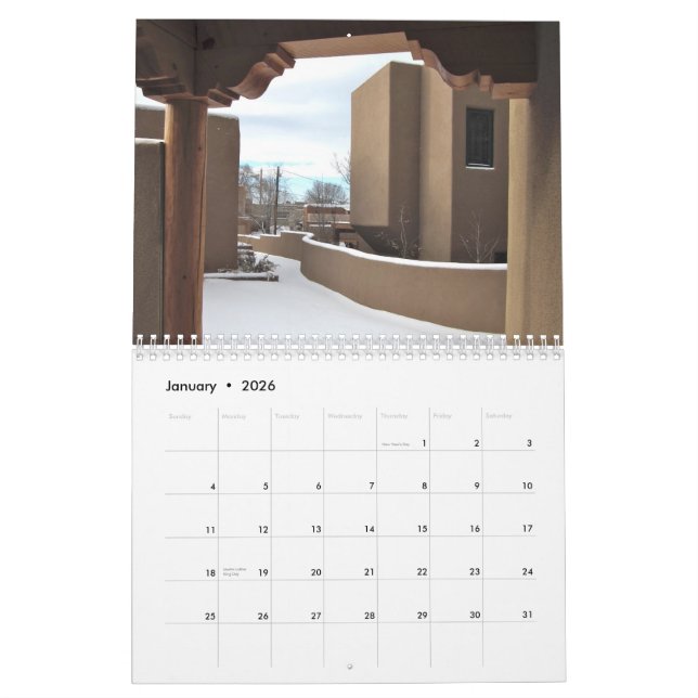 2014 Santa Fe Calendar (Jan 2026)