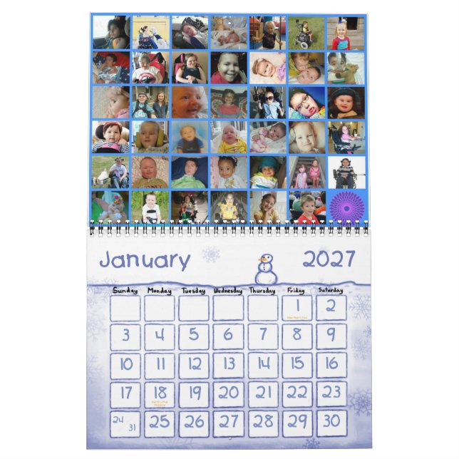 2014 Spinal Muscular Atrophy (SMA) Calendar (Jan 2027)