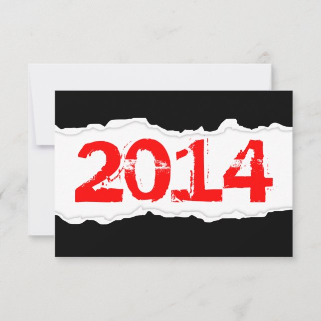2014 (torn paper) invitation (Front)