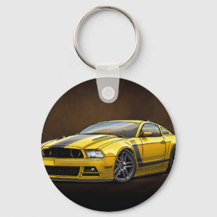 2014 Yellow Boss 302 Key Ring