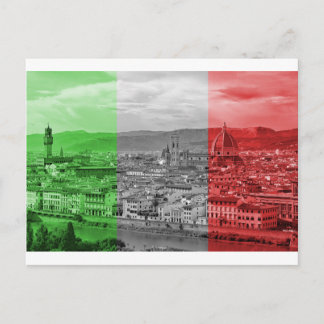 20150819_Firenze_Pano_Duomo_Palazzo_Vecchio_Arno_0 Postcard