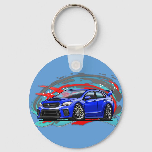 2015-2018_Blue_WRX Key Ring (Front)