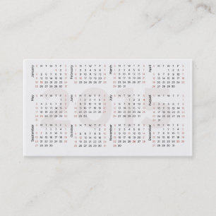 2015 Calendar Business Card