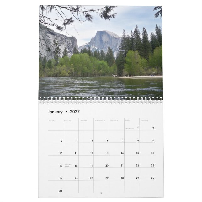 2015  Calendar of Yosemite (Jan 2027)