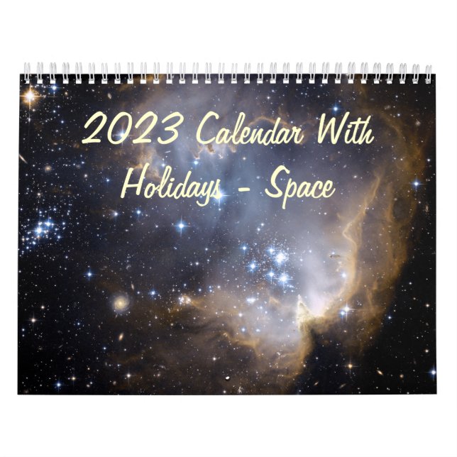 2015 Calendar With Holidays - Space (Cover)