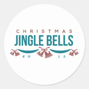 2015 Christmas Jingle Bells Holiday Stickers
