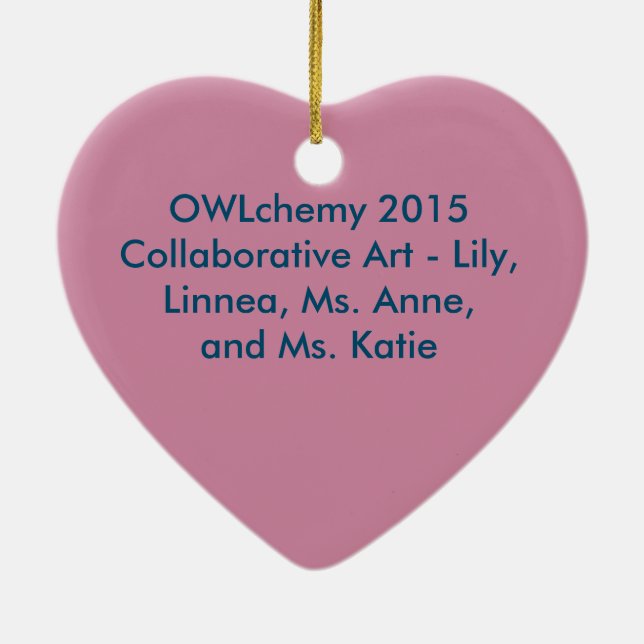 2015 Commemorative OWLchemy Christmas Ornament (Back)