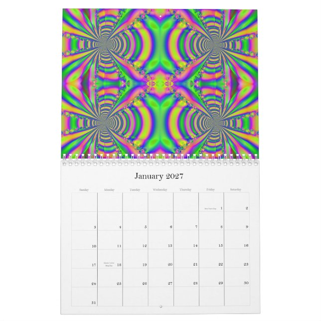 2015 Fractal Art Calendar B (Jan 2027)
