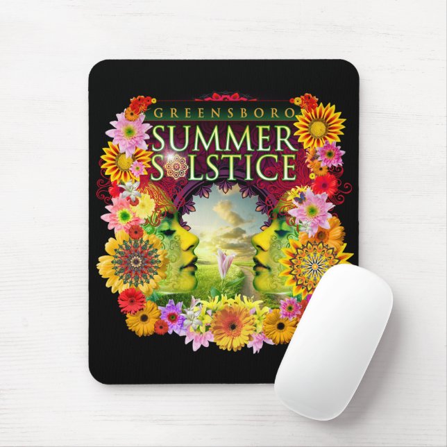 2015 Greensboro Summer Solstice Festival Keepsake Mouse Mat (With Mouse)