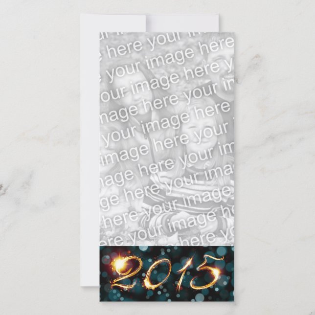 2015 party lights holiday card (Front)