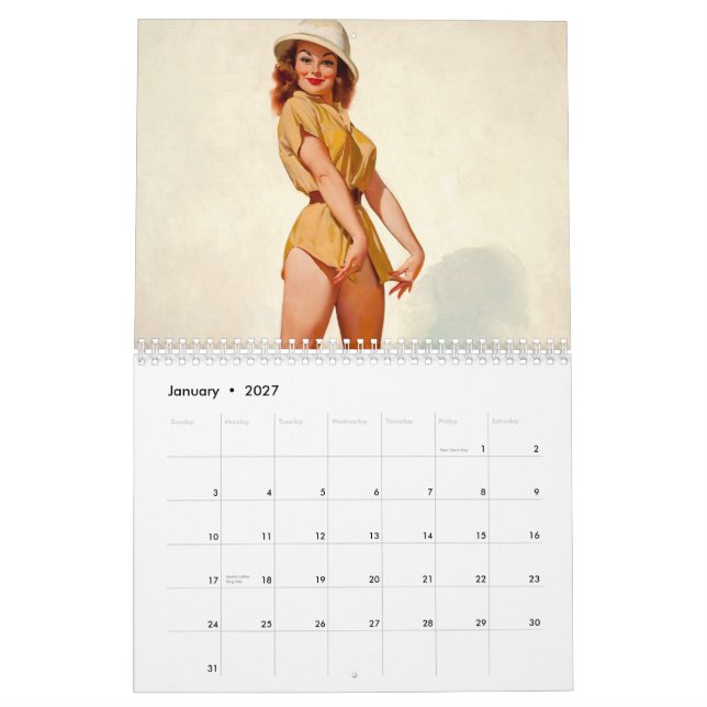 2015 Pin-Up Calendar (Jan 2027)