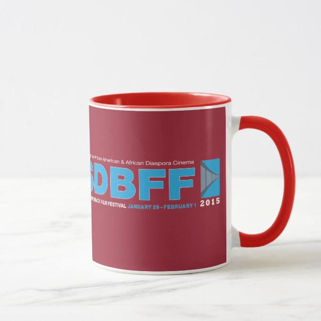 2015 San Diego Black Film Festival 11oz Ringer Mug (Right)