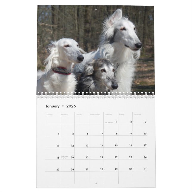 2015 Silken Windhounds Calendar (Jan 2026)