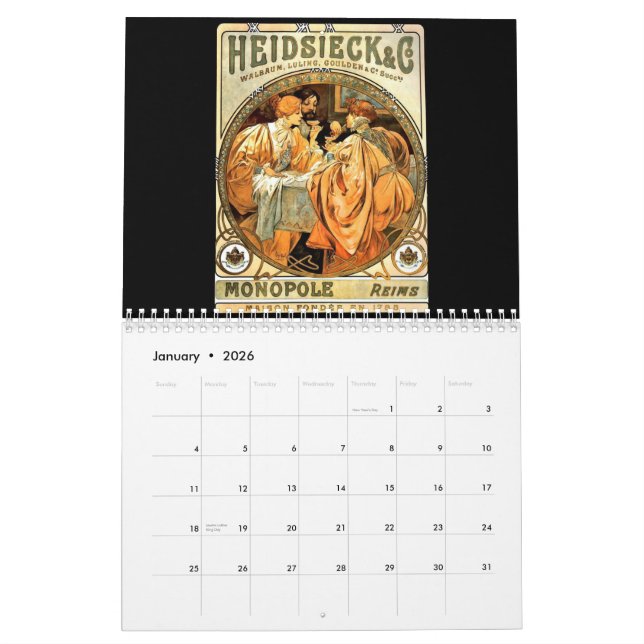 2015 Vintage Advertising Calendar (Jan 2026)
