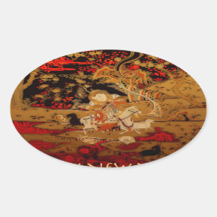 2015 Year of the Ram Sheep or Goat - Oval Stickers