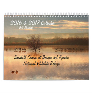2016/2017 Crane Birds Animals Wildlife Refuge Calendar