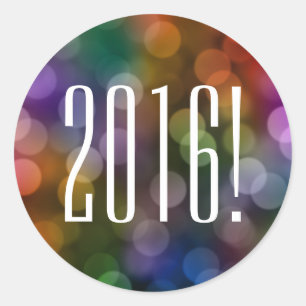 2016 bokeh classic round sticker