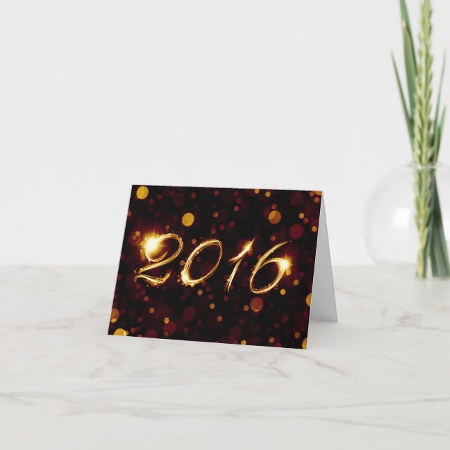 2016 (bokeh lights) holiday card (Front)