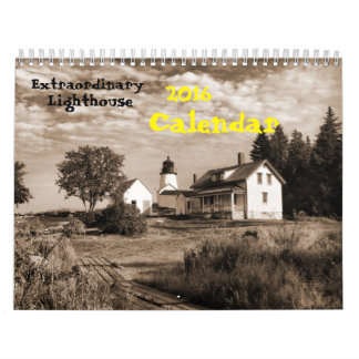 2016 Calendar- Extraordinary Lighthouse Calendar