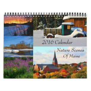 2016 Calendar Nature Scenes Of Maine
