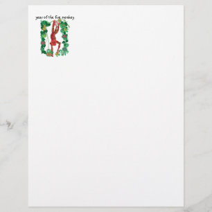 2016 Chinese Fire Monkey custom letter head